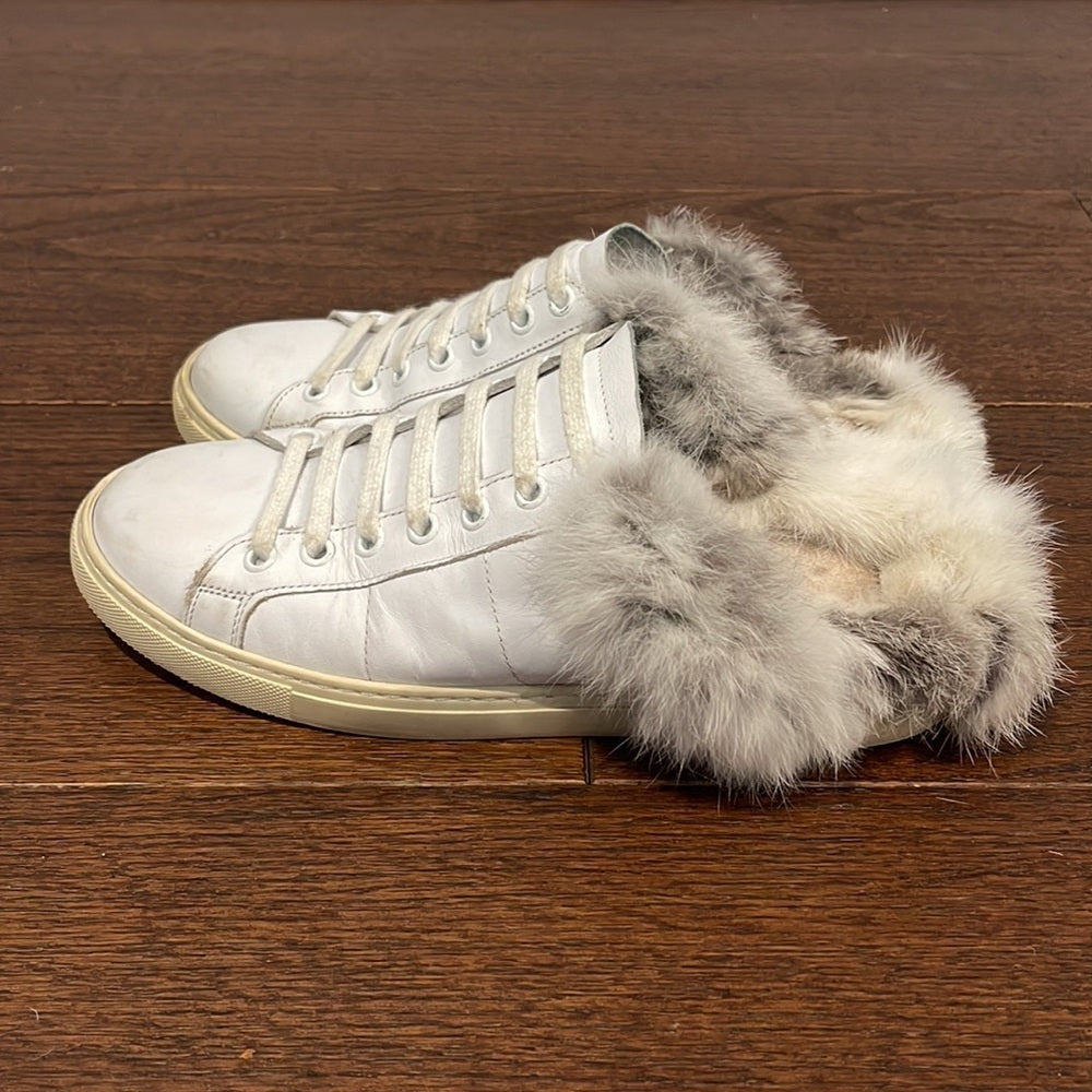 IRO Women’s Basfur Fur Mule Sneakers Size 38 / 7