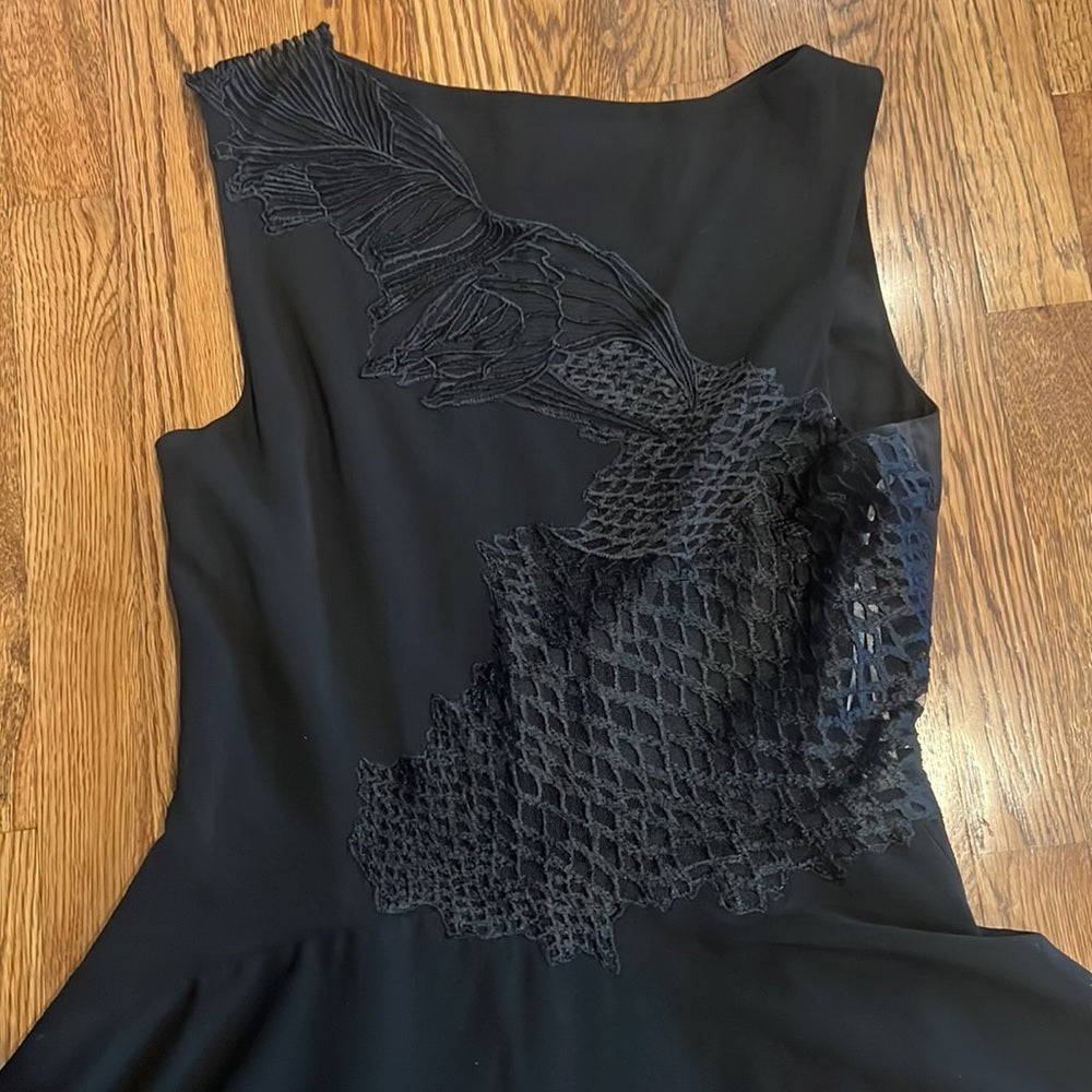 Halston Heritage Woman’s Black Long Dress Size 12
