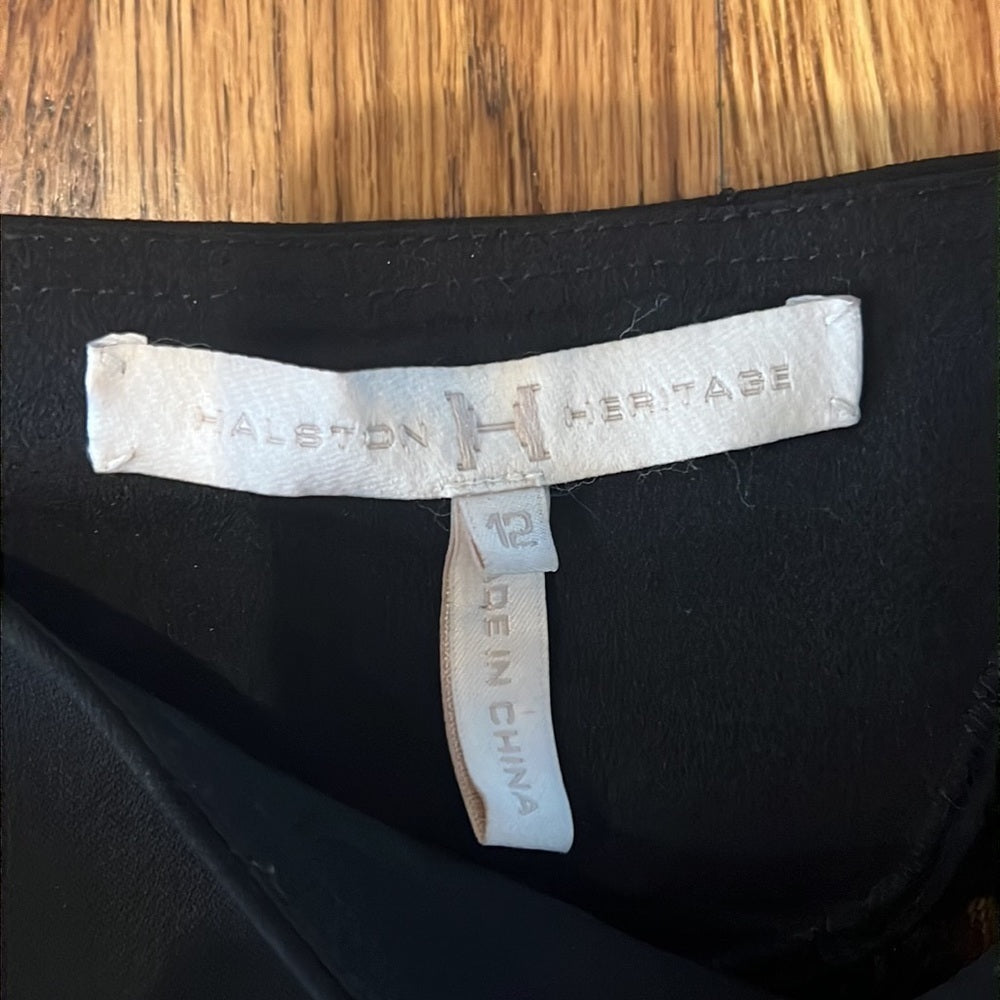 Halston Heritage Woman’s Black Long Dress Size 12