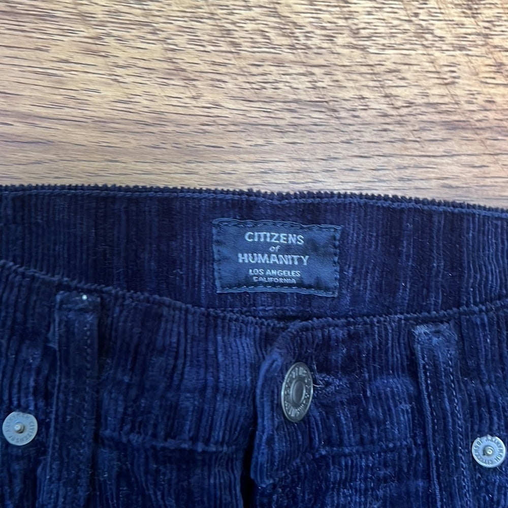 Citizens Of Humanity Women’s Navy Blue High Rise Slim Ankle Jeans Size 24
