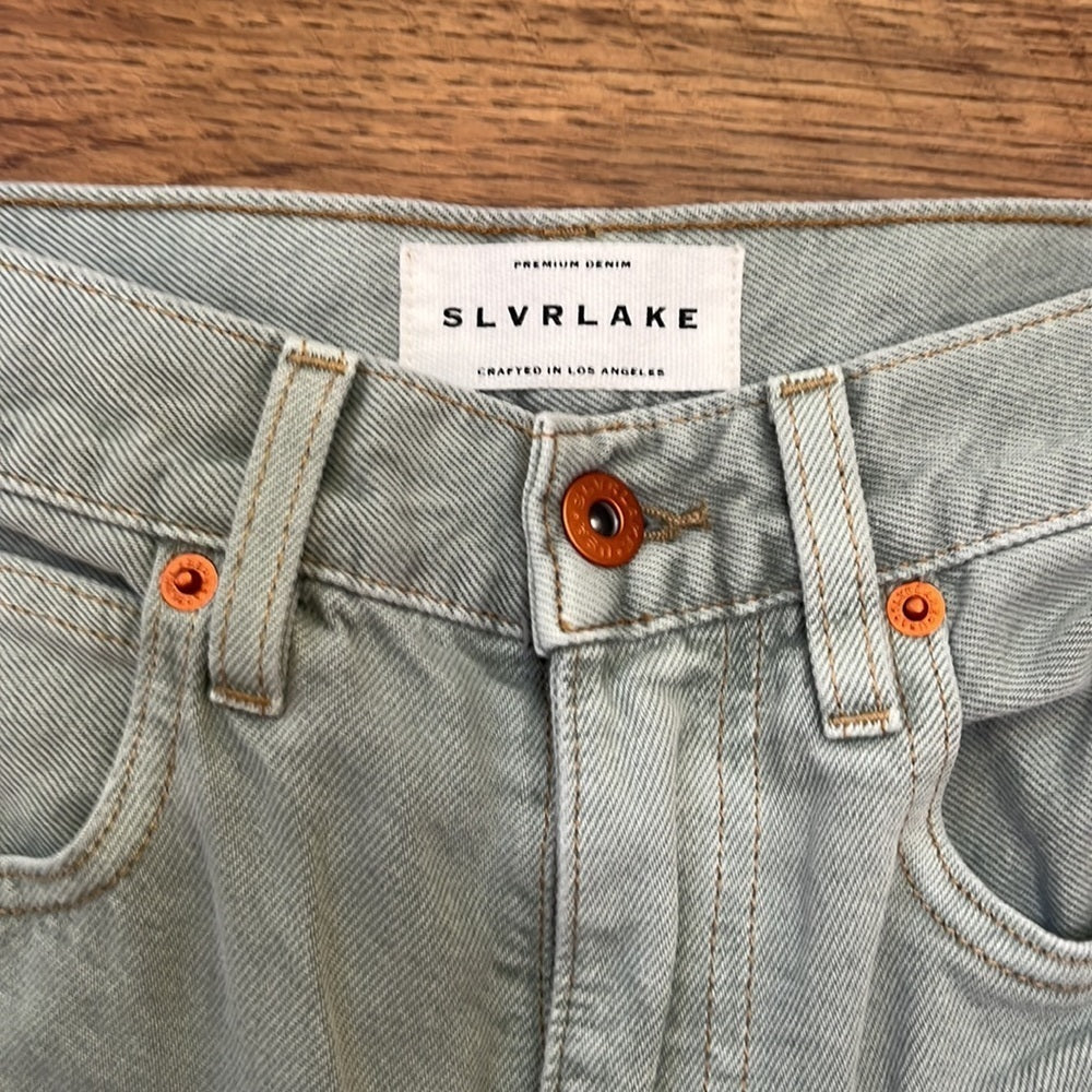 Slvrlake Women’s Light Green Denim Jeans Size 24