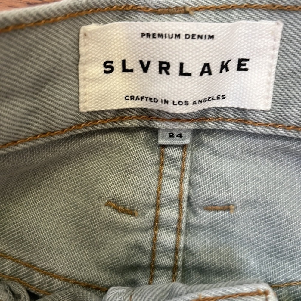 Slvrlake Women’s Light Green Denim Jeans Size 24