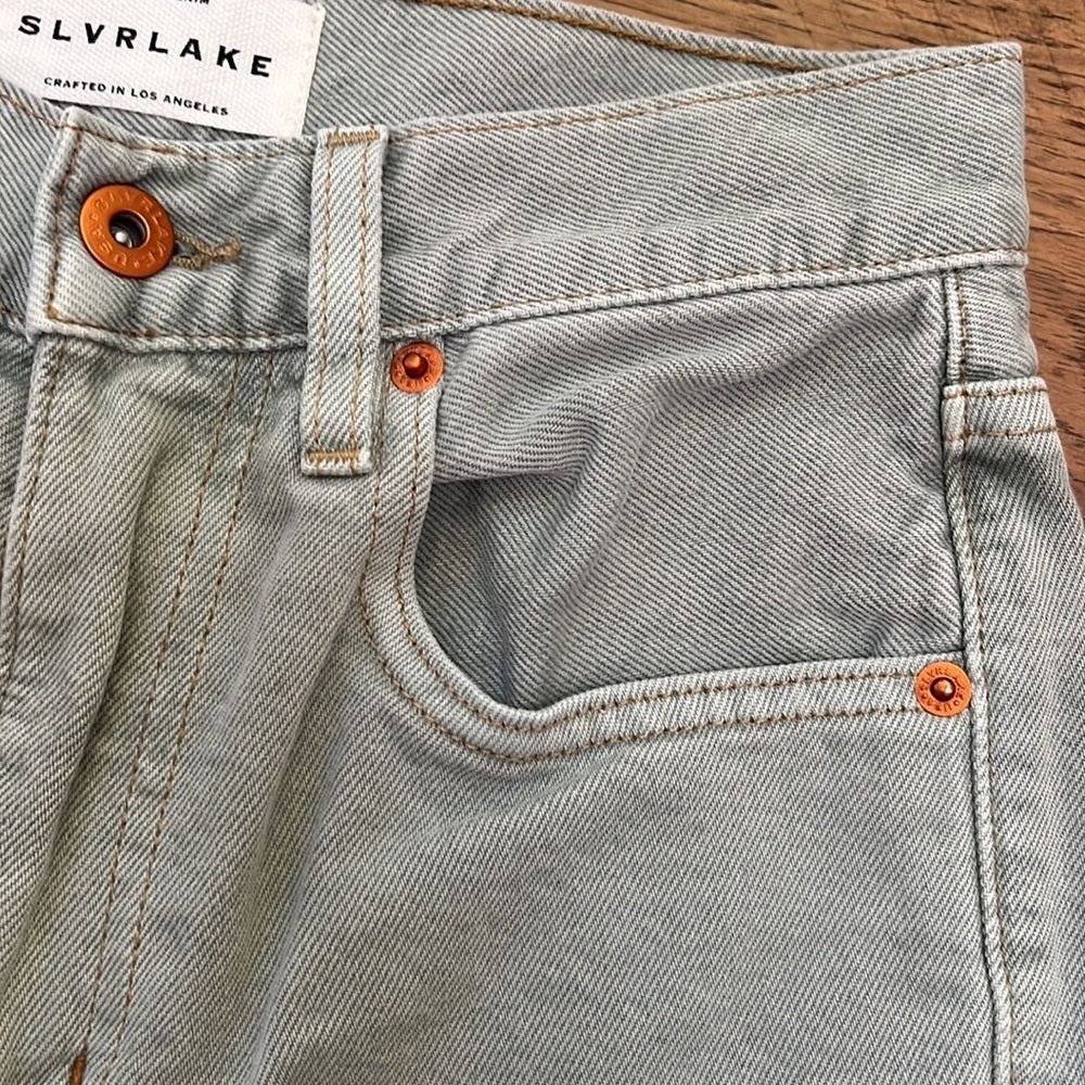 Slvrlake Women’s Light Green Denim Jeans Size 24