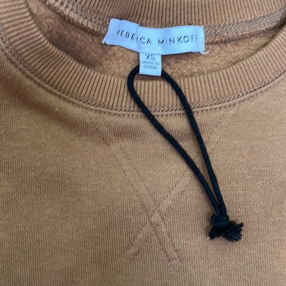 Rebecca Minkoff Women’s Brown Long Sleeve Sweatshirt Size XS