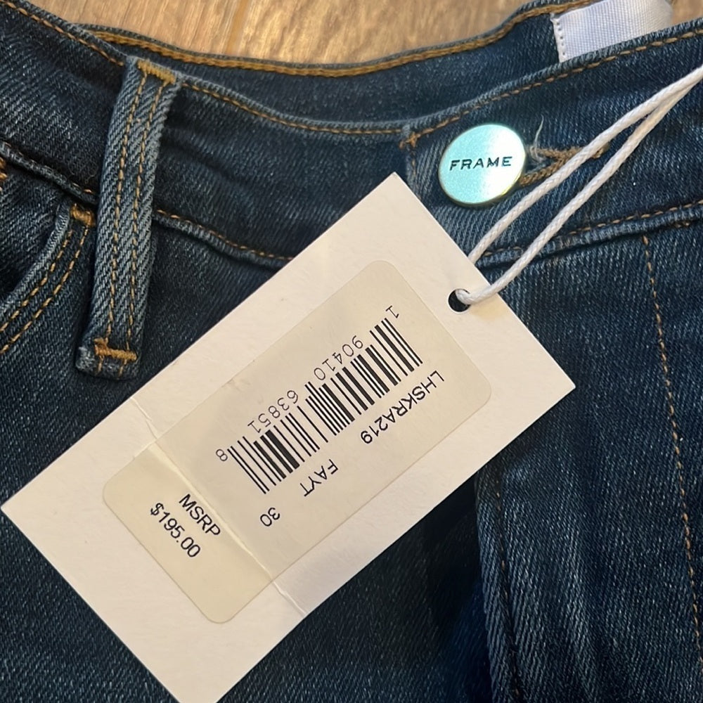 NWT Frame Woman’s Skinny Jeans Size 30