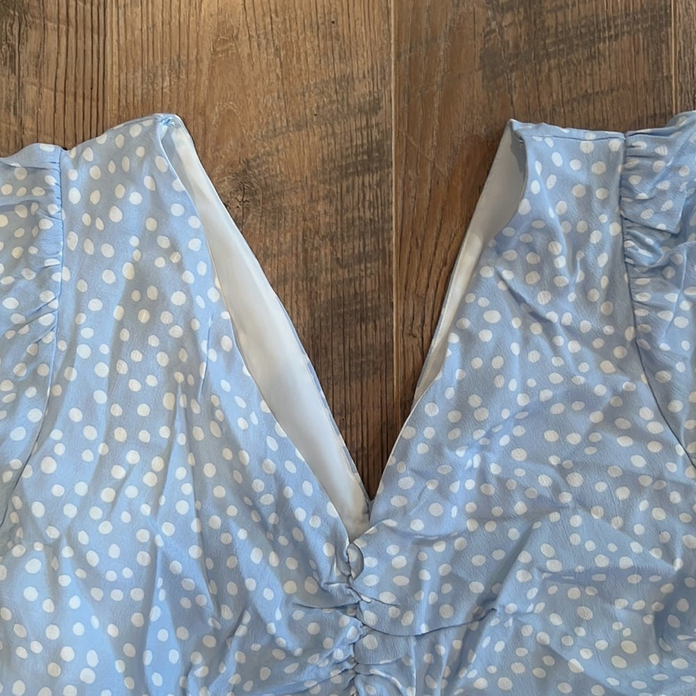 Zara Woman’s Blue Polka Dot Dress Size XL