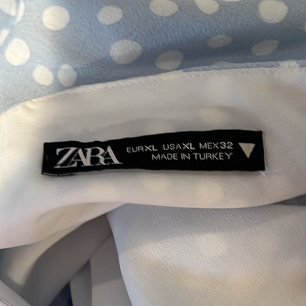 Zara Woman’s Blue Polka Dot Dress Size XL