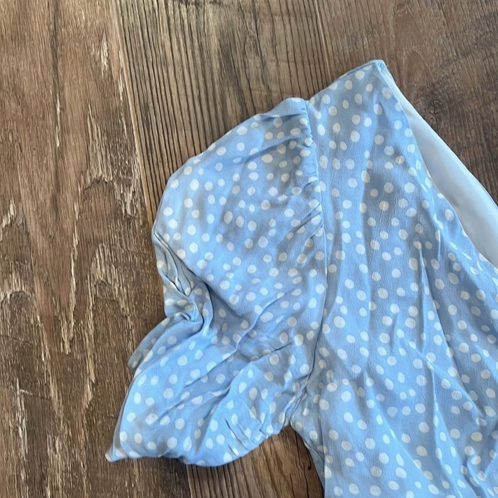 Zara Woman’s Blue Polka Dot Dress Size XL