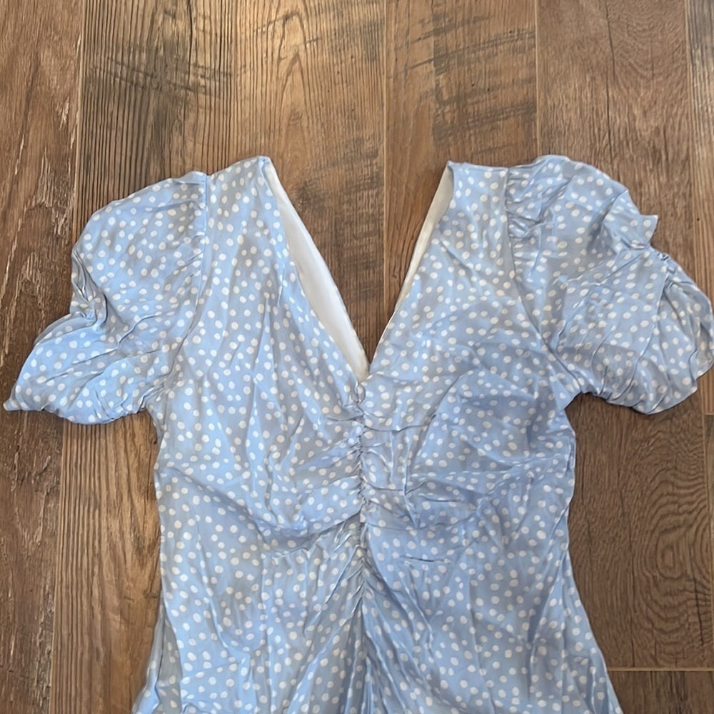 Zara Woman’s Blue Polka Dot Dress Size XL