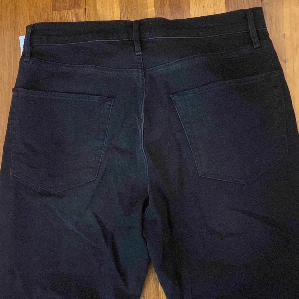 NWT Frame Denim Women’s Black Wide Leg Jeans Size 30