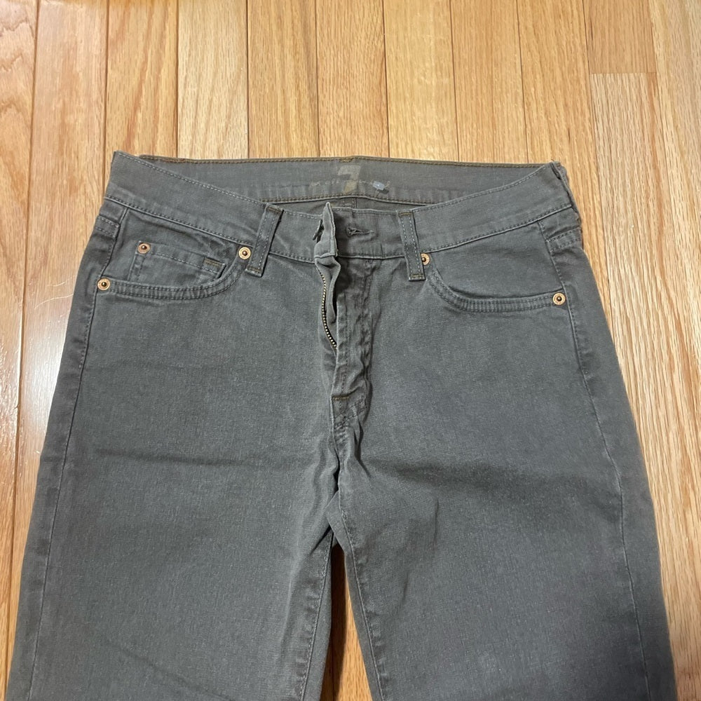 7 For All Mankind Women’s Light Grey Jeans Size 28