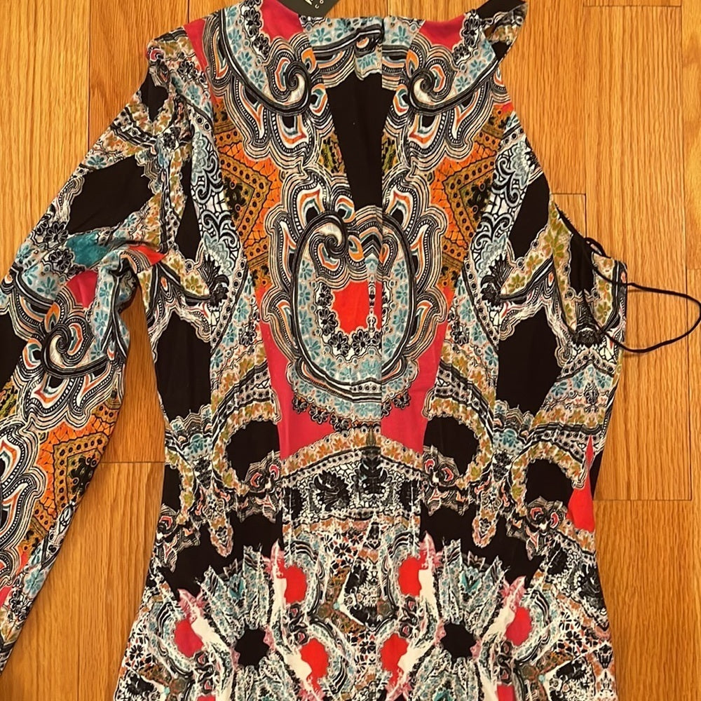 NWT Nicole Miller Collection One Shoulder Dress Size L