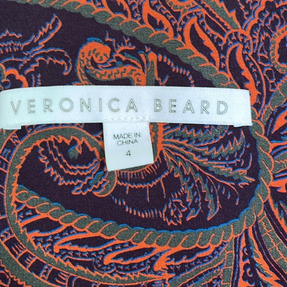Veronica Beard Women’s Silk Colorful Print Dress Size 4