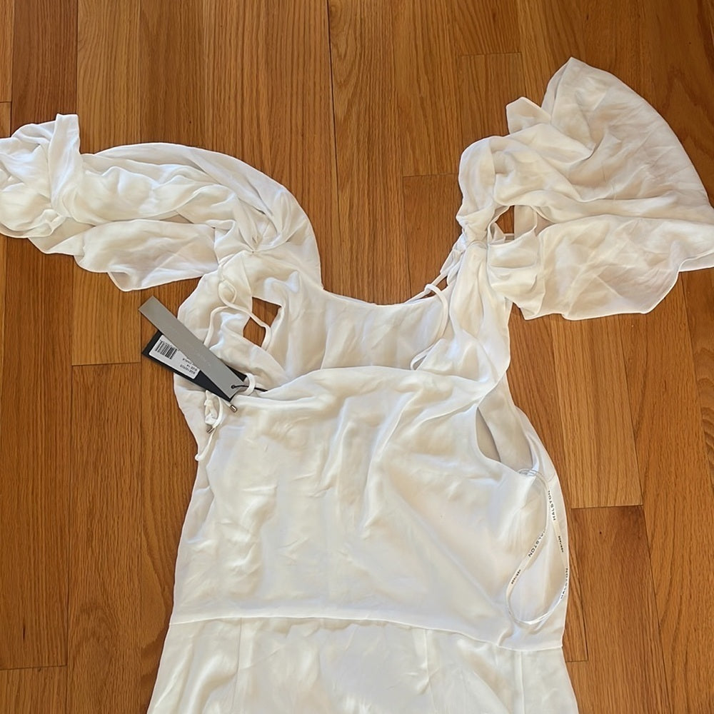 NWT HALSTON Heritage Evening Collection Women’s Chalk Dress Size 14