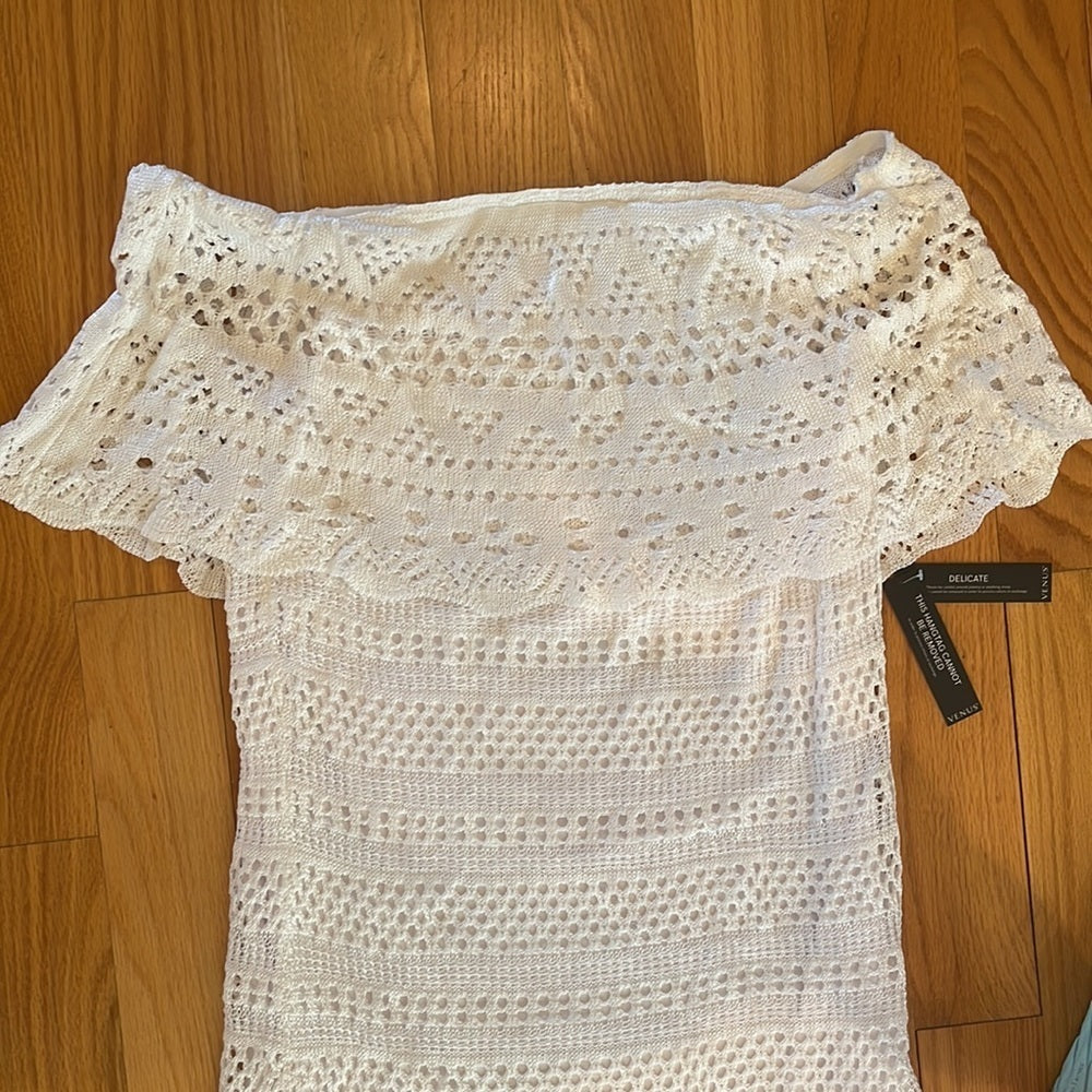 NWT Venus Women’s White Off the Shoulder Dress Size XL
