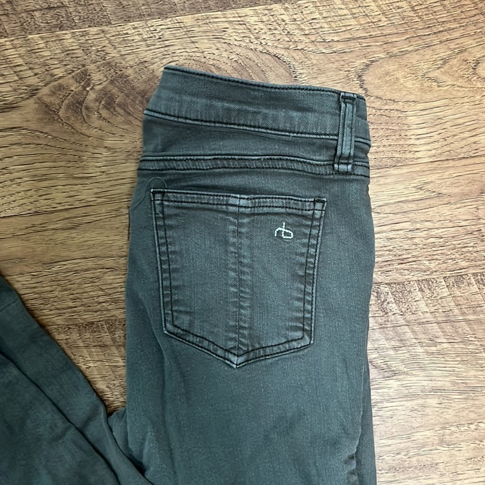 Rag & Bone Women’s Army Green Skinny Jeans Size 26