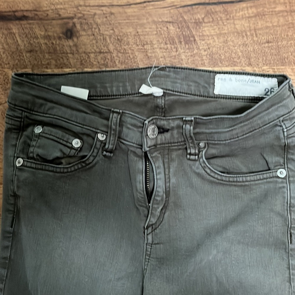 Rag & Bone Women’s Army Green Skinny Jeans Size 26