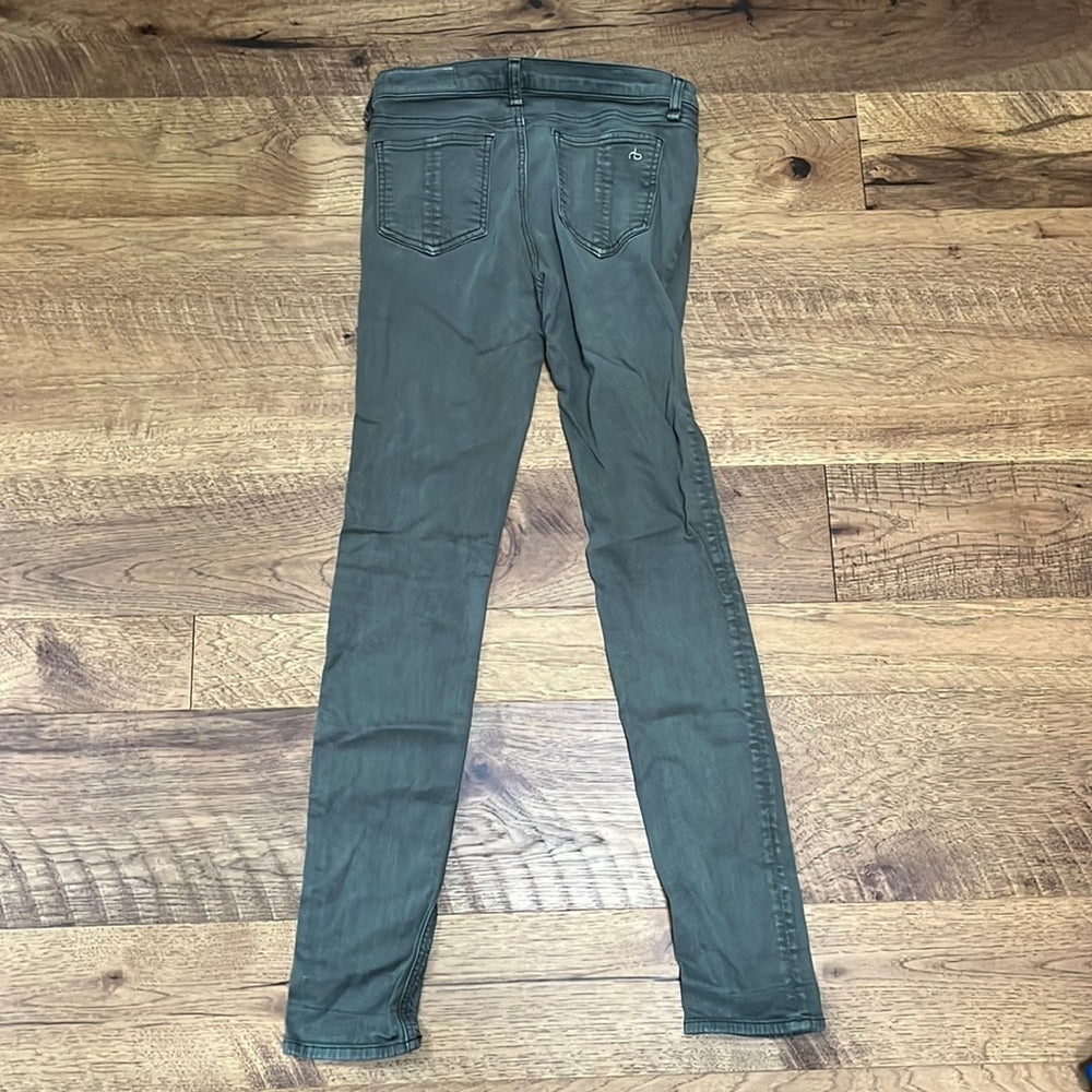 Rag & Bone Women’s Army Green Skinny Jeans Size 26