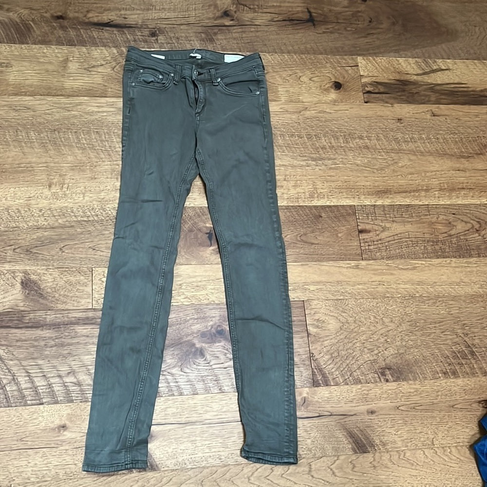Rag & Bone Women’s Army Green Skinny Jeans Size 26
