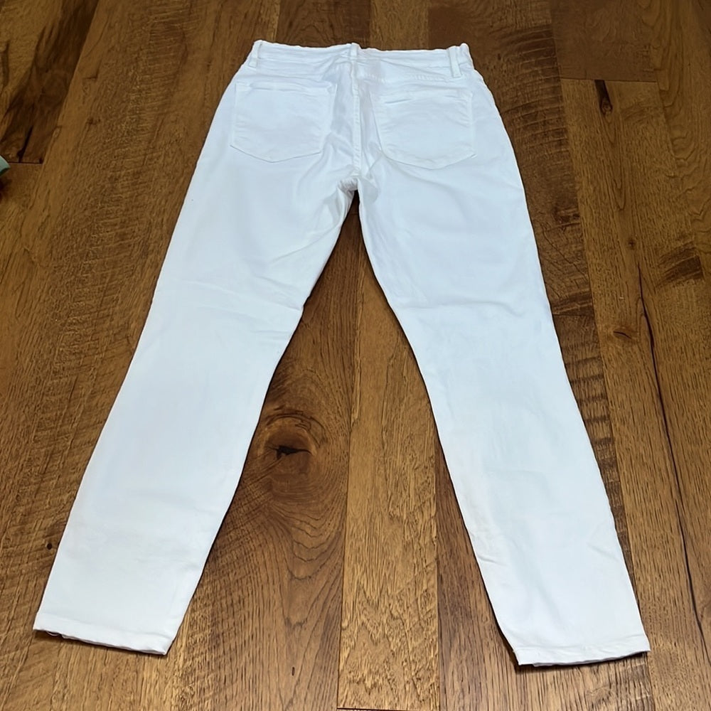 Frame Denim Ali High Rise Cigarette White Jeans Size 25