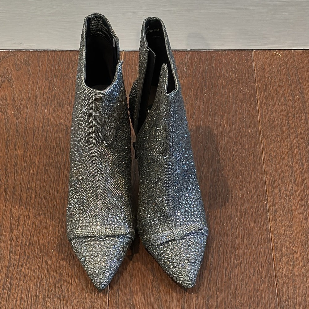 INC Women’s Silver Sparkle Boots Size 7.5