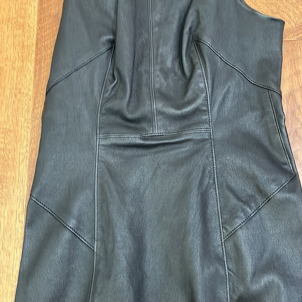 NWT Alexander Wang Women’s Black Leather Dress Size 4