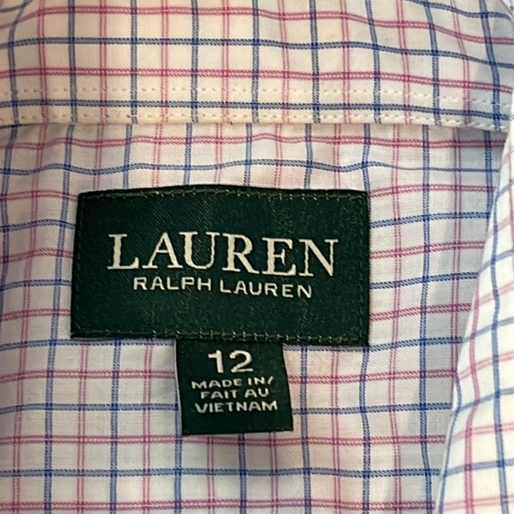 LAUREN Ralph Lauren Boys Button Down Shirt Size 12