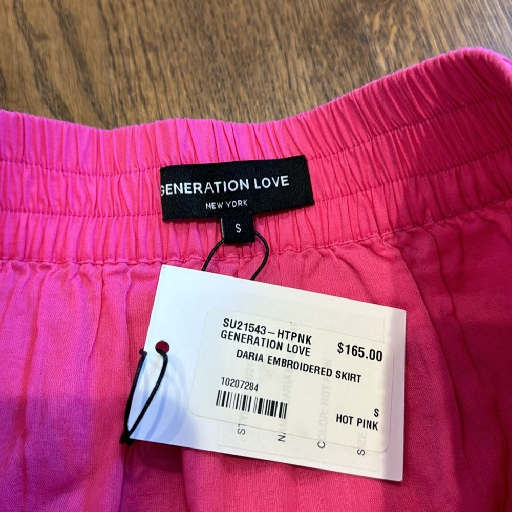 NWT Generation Love Women’s Skirt Pink Size Small