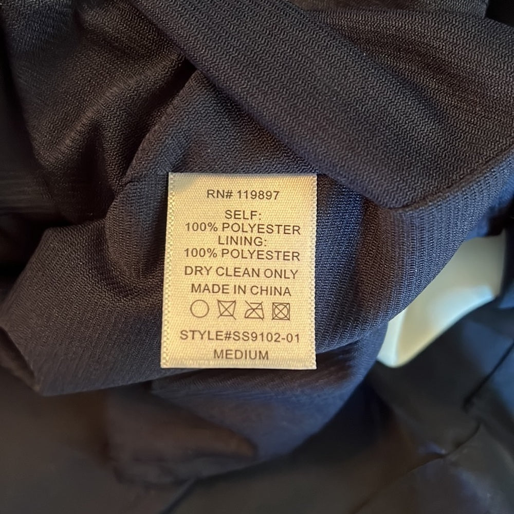 Collective Concepts navy & white pleated skirt size M