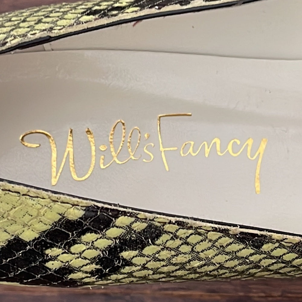 Will’s Fancy Women’s Green/Yellow and Black Pumps Size 8.5