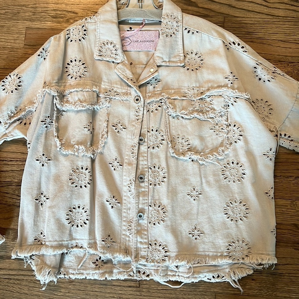 CARLA Giannini ONE SIZE button down shirt