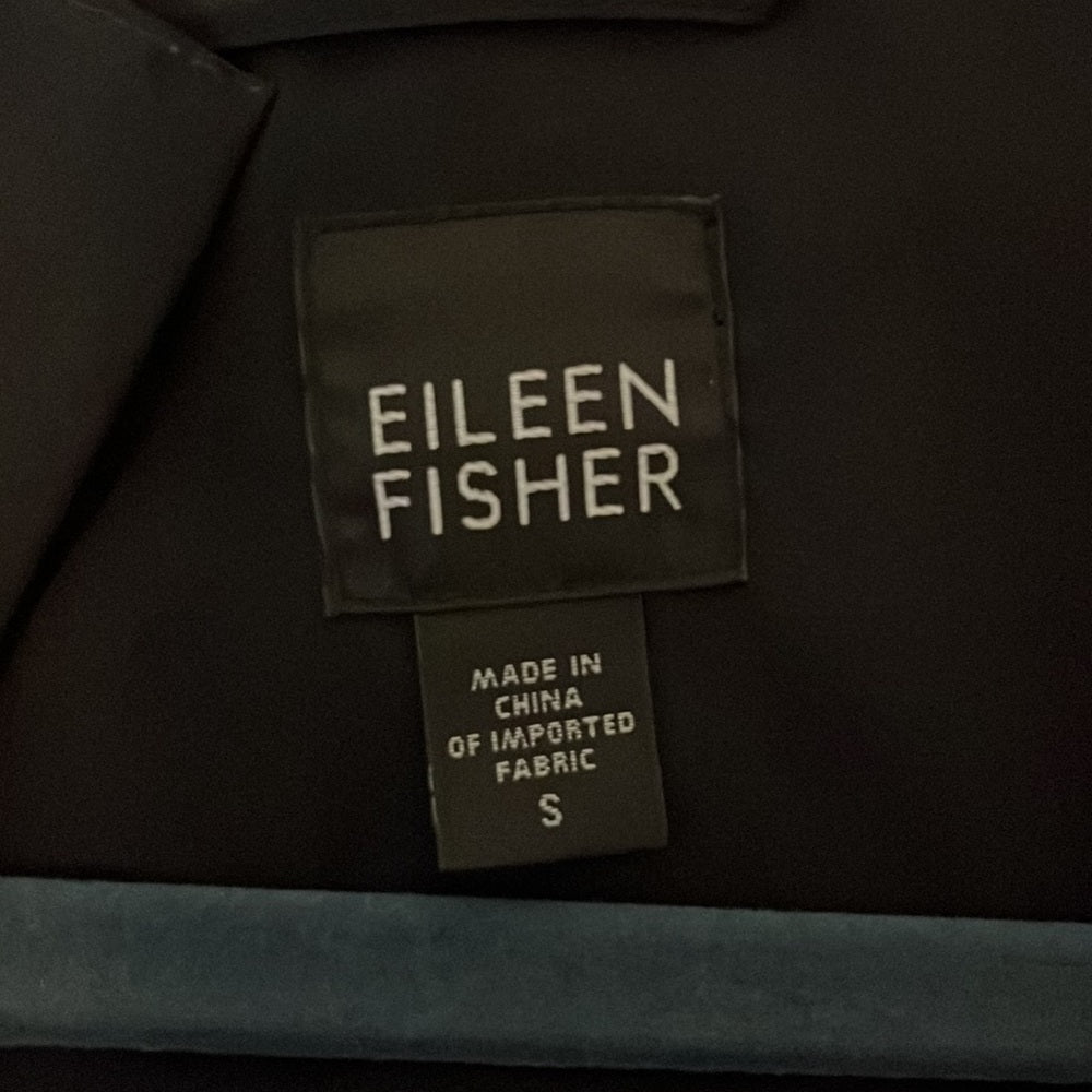 Eileen Fisher Woman’s Black Rain Jacket Size S