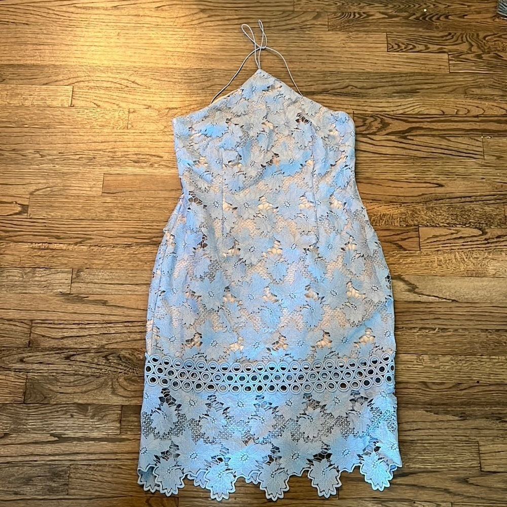 NWT Gianni Bini blue lace dress size 12