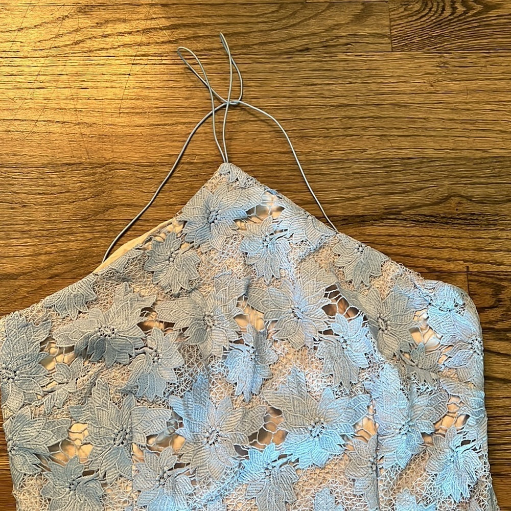 NWT Gianni Bini blue lace dress size 12