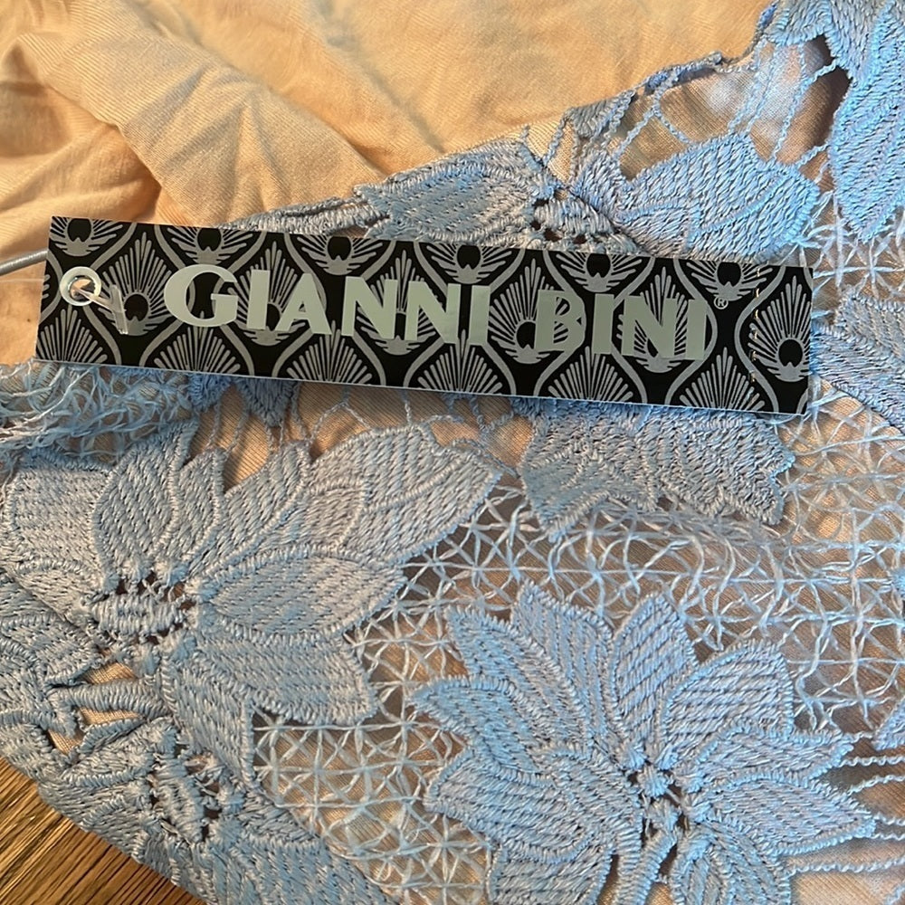 NWT Gianni Bini blue lace dress size 12