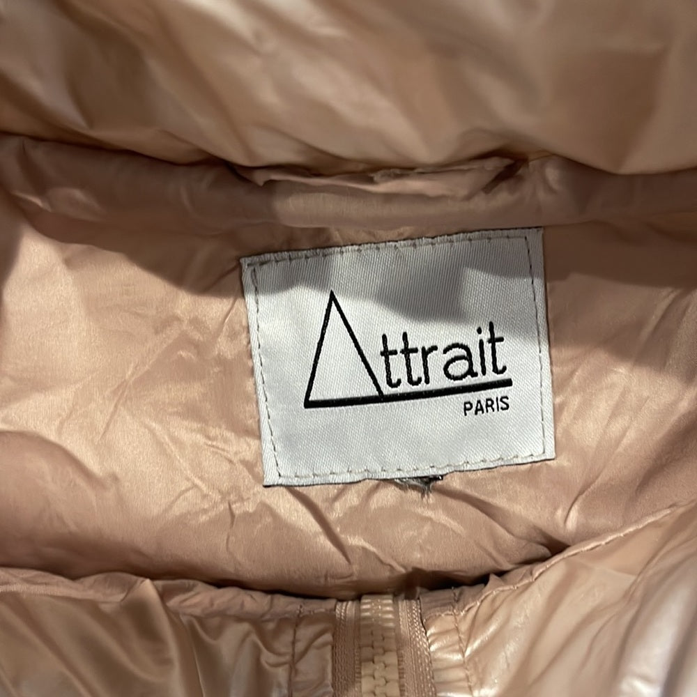 ATTRAIT Paris Pink/Cream Women’s Puffer Size Large