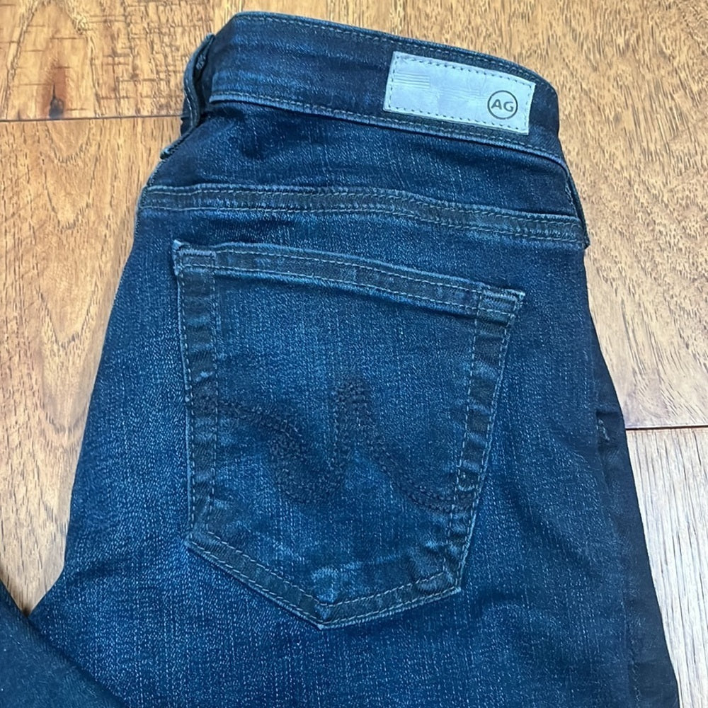 AG Adriano Goldschmied Women’s The Stilt Crop Denim Jeans Size 27