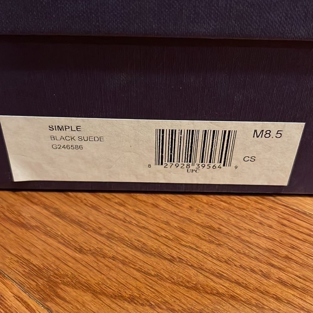 Stuart Weitzman Black Suede Simple Heels Size 8.5