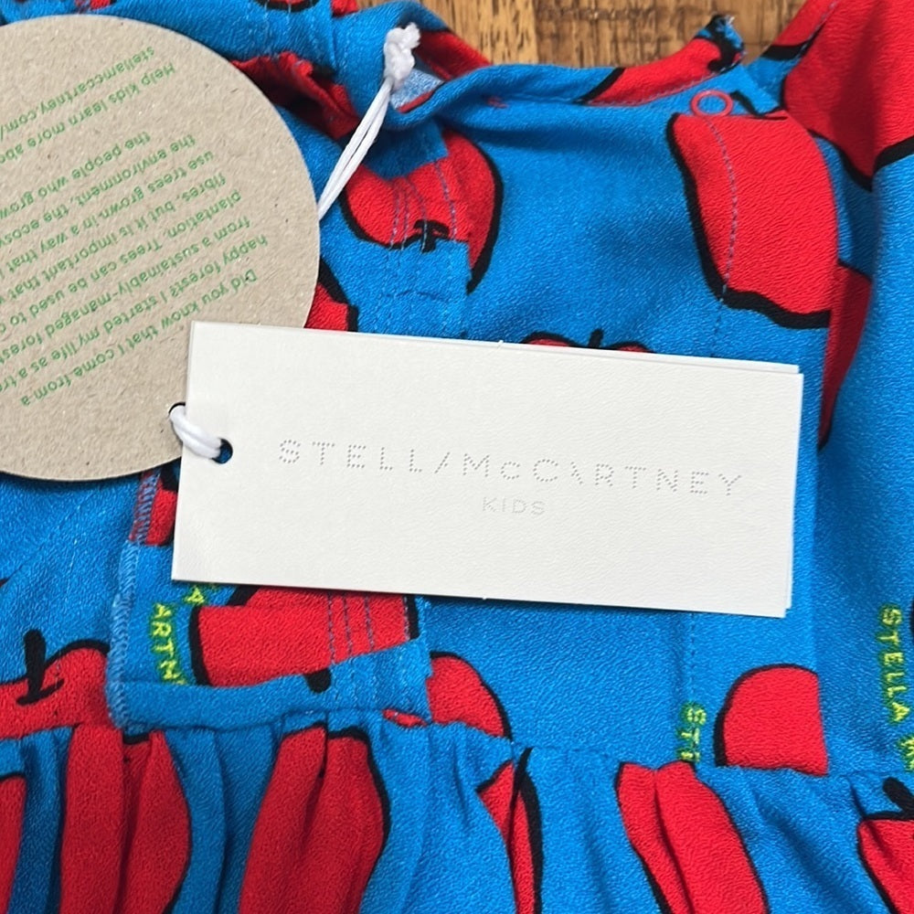 NWT Stella McCartney Girls Apple Dress And Bloomer Set Size 36 Months