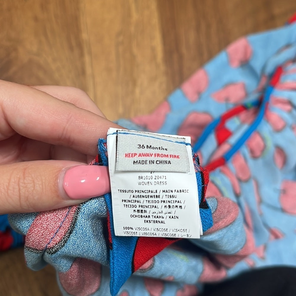 NWT Stella McCartney Girls Apple Dress And Bloomer Set Size 36 Months