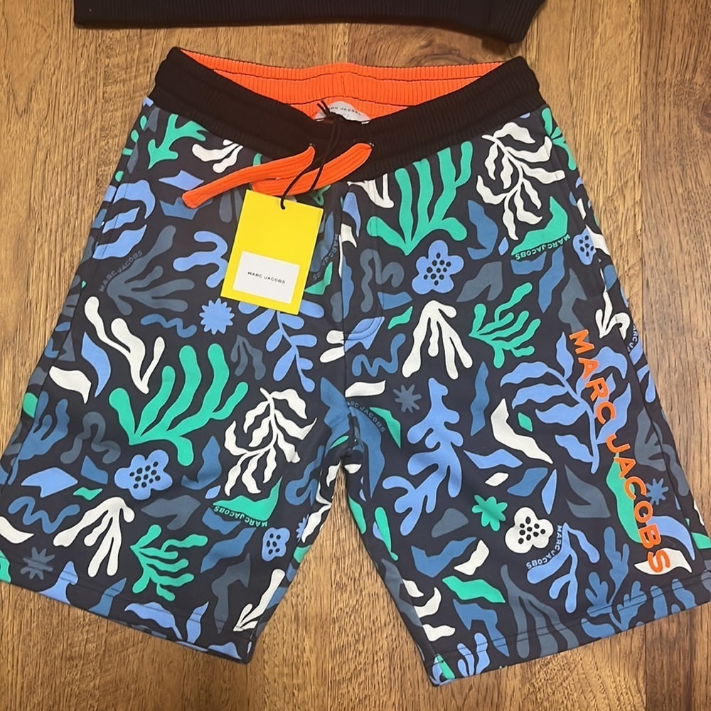 NWT Marc Jacobs Boys Printed Sweatshirt and Shorts Set Size 10A