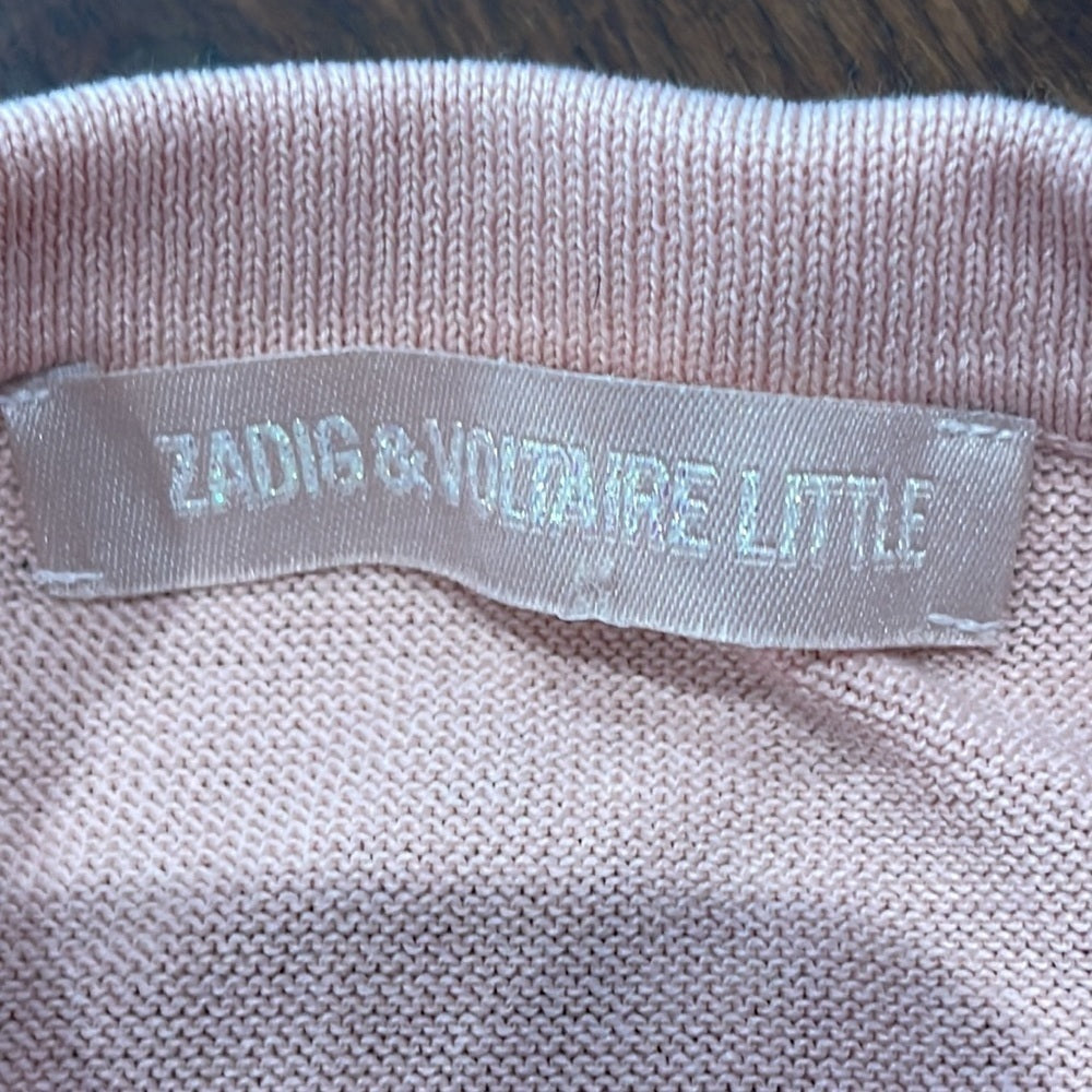 Zadig & Voltaire Little Girls Pink Cotton Pants Size 18 months