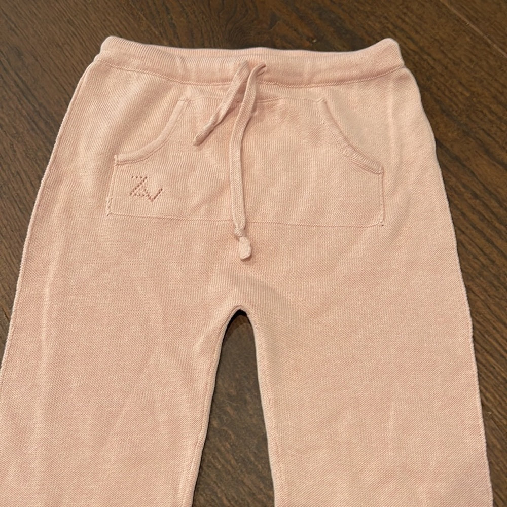 Zadig & Voltaire Little Girls Pink Cotton Pants Size 18 months