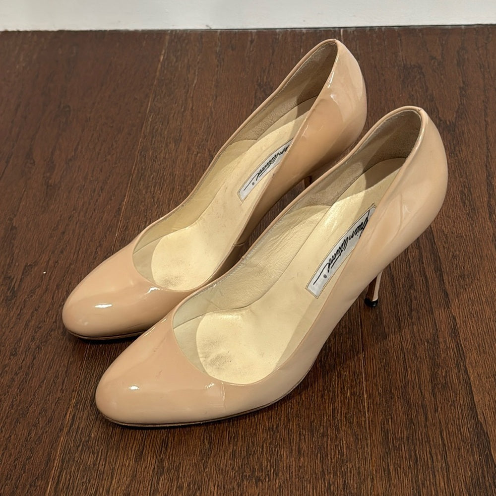 Brian Atwood Nude Patent Leather Pumps Size 41/11