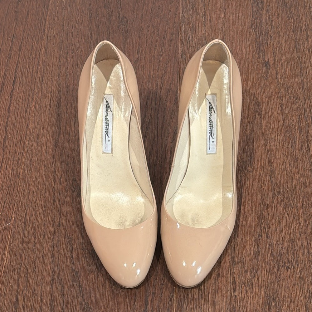Brian Atwood Nude Patent Leather Pumps Size 41/11