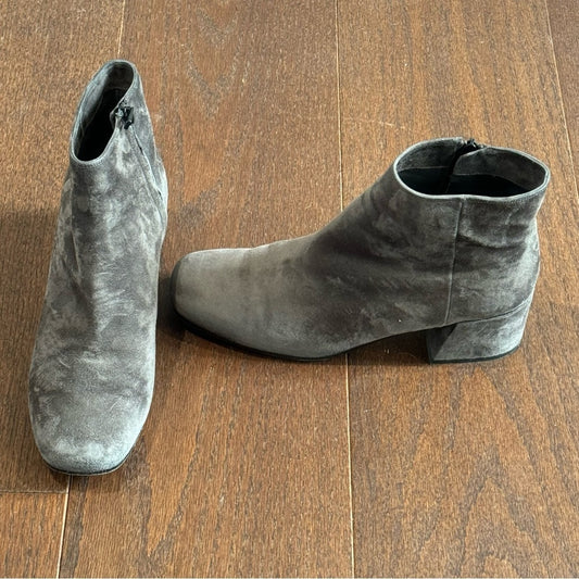 Vince Women’s Grey Suede Booties Size 9