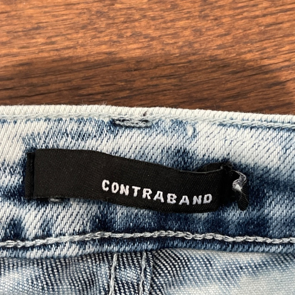 CONTRABAND Girls Light Blue Jean Shorts Size 14