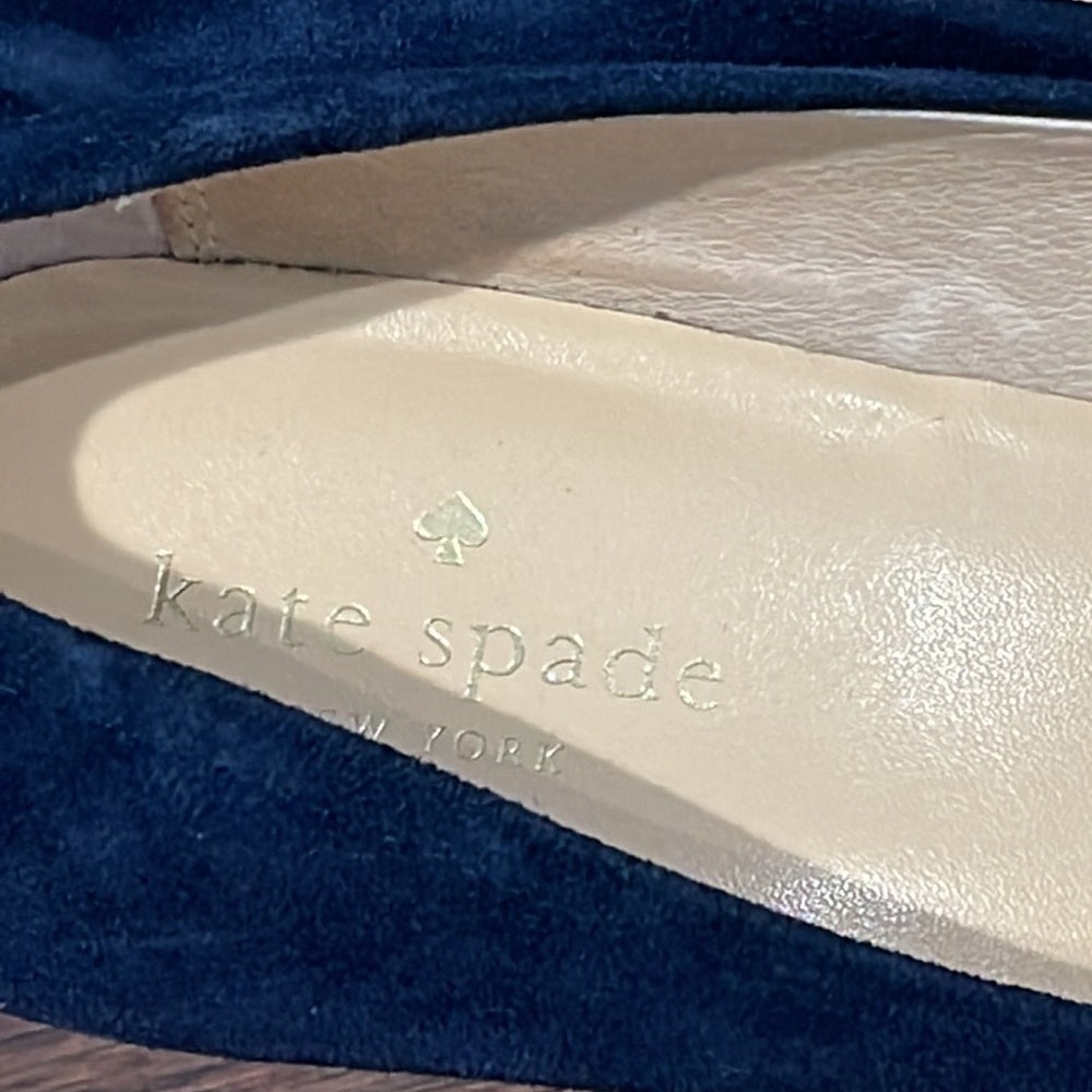 Kate Spade Women’s Navy Suede Wedges Size 9