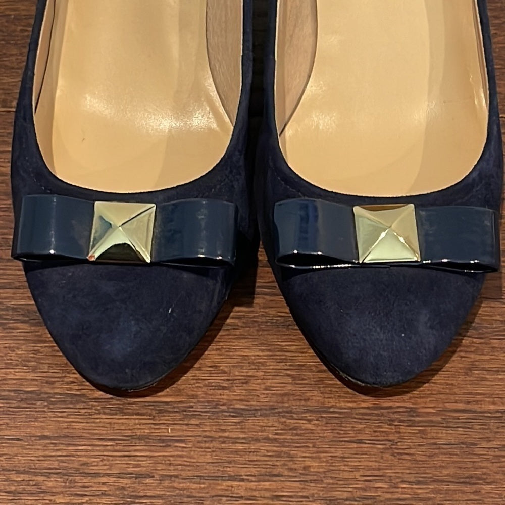 Kate Spade Women’s Navy Suede Wedges Size 9