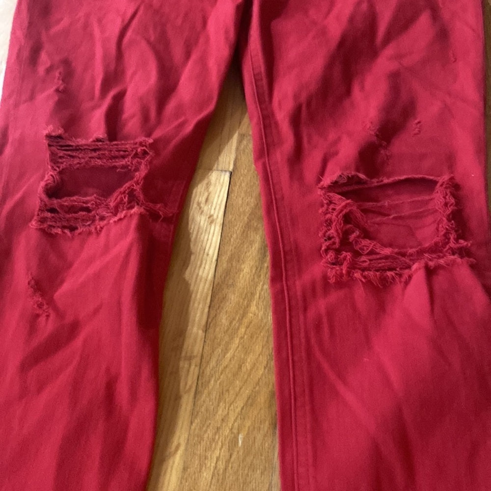 Womens Express jeans. Red. Size 8